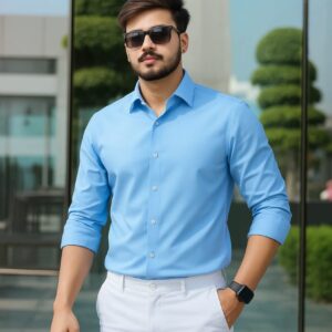 Sky Blue Color (China Spandex Fabrics)